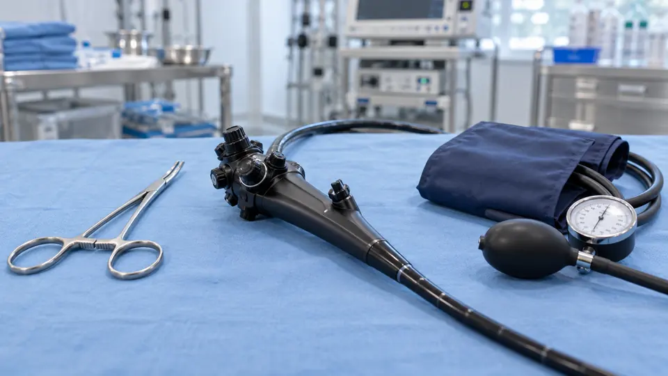 Forceps, an endoscope and a blood pressure cuff illustrate different processing requirements.